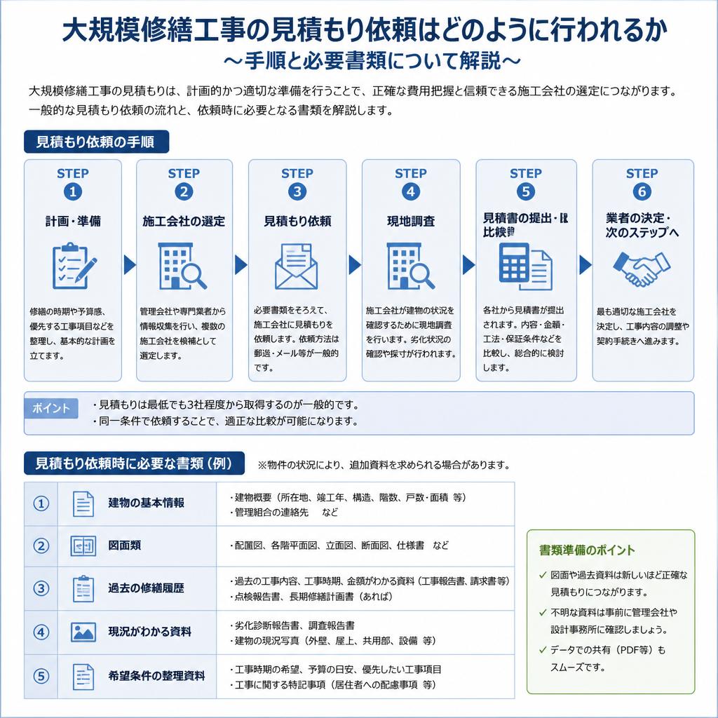 無料見積もり依頼の流れ