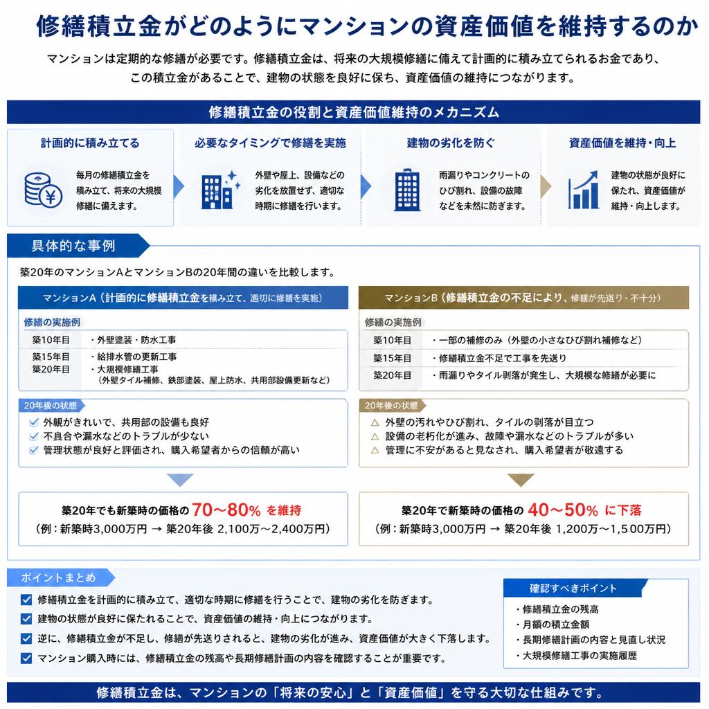 修繕積立金の効果