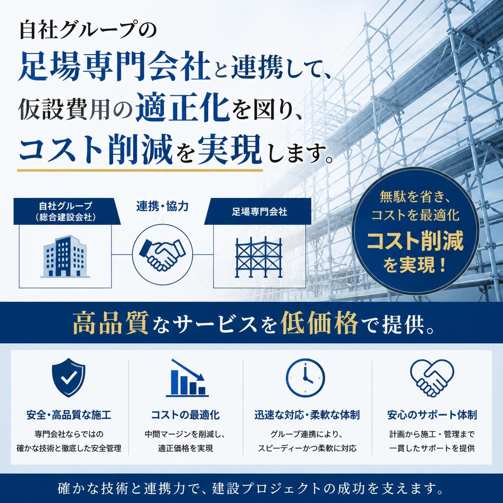 コストを抑えた高品質なサービス