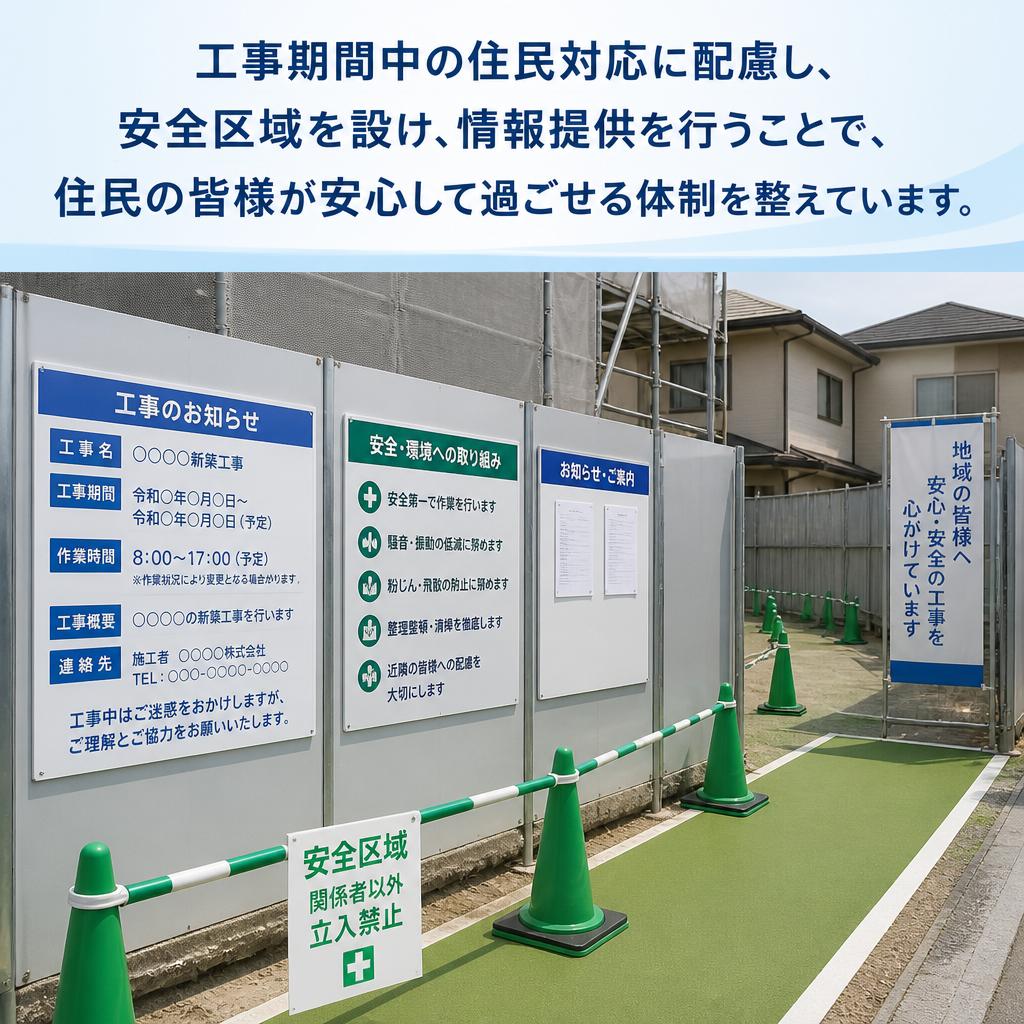 住民対応の徹底｜安心してお任せください