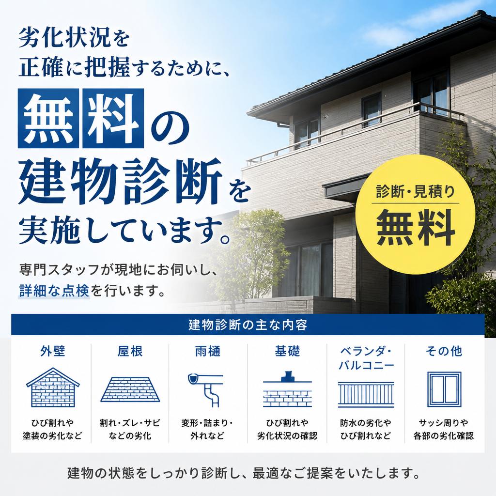 無料建物診断サービスの魅力