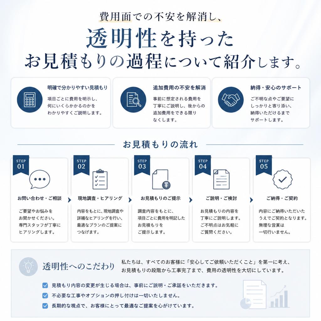 お見積もりの無料提供