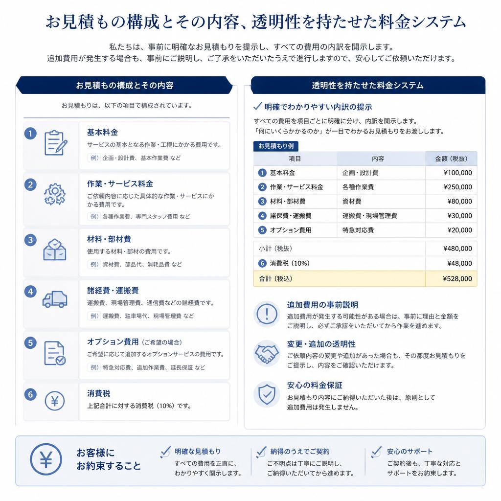 透明性のある見積もり